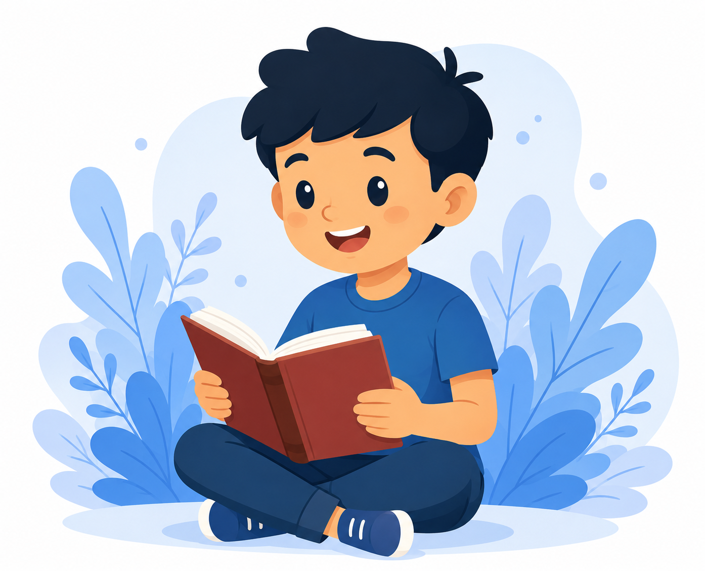 Ilustrasi anak belajar